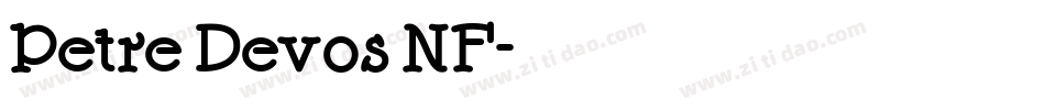 Petre Devos NF字体转换